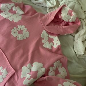 Denim Tears Hoodie Pink